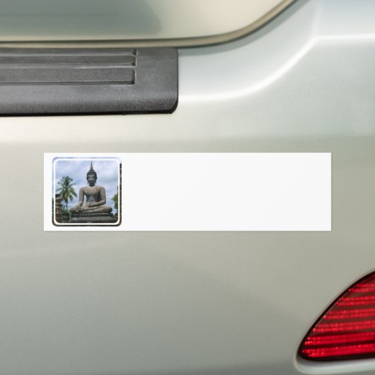 Buddha Statue Bumpersticker (Op auto)