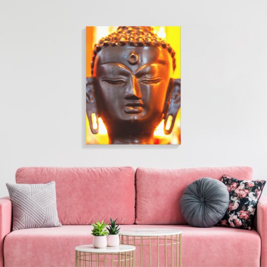 Buddha Statue Canvas Afdruk (Insitu (Woonkamer))