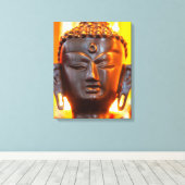 Buddha Statue Canvas Afdruk (Insitu (Houten vloer))