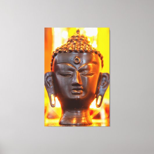 Buddha Statue Canvas Afdruk (Voorkant)