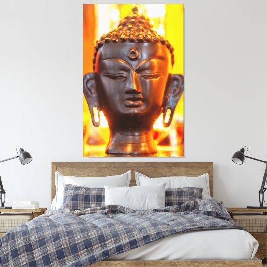 Buddha Statue Canvas Afdruk (Insitu (Slaapkamer))