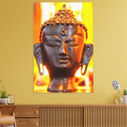 Buddha Statue Canvas Afdruk (Insitu (Woonkamer))