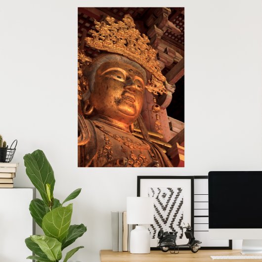 Buddha Statue Daibutsu Poster (Thuiskantoor)