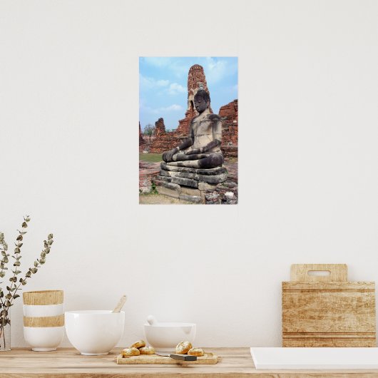 Buddha Statue Poster (Keuken)
