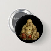 Buddha Statue Ronde Button 5,7 Cm (Voorkant /achterkant)