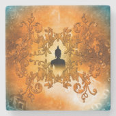 Buddha Stenen Onderzetter (Voorkant)