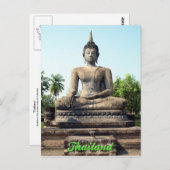 Buddha Sukhothai Thailand Postcard Briefkaart (Voorkant / Achterkant)