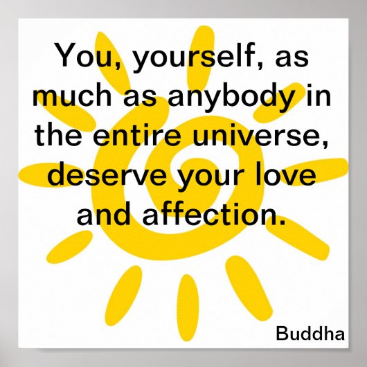 Buddha Sun Poster (Voorkant)