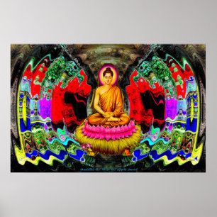 Buddha Swirl - Poster