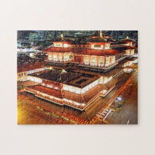 Buddha-tandreliek Singapore. Legpuzzel