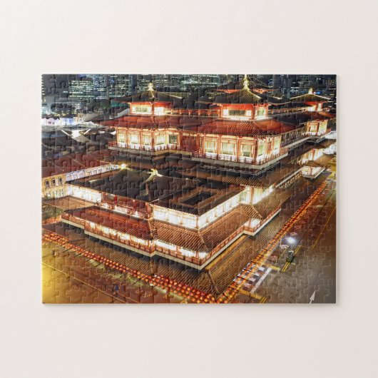 Buddha-tandreliek Singapore. Legpuzzel (Horizontaal)