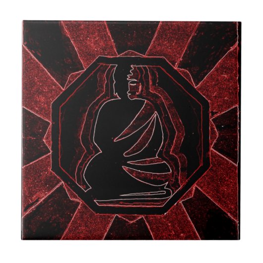 Buddha Tegeltje (Voorkant)
