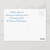 Buddha Temple Zen Haiku Briefkaart (Achterkant)
