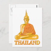 Buddha Thailand Briefkaart (Voorkant / Achterkant)