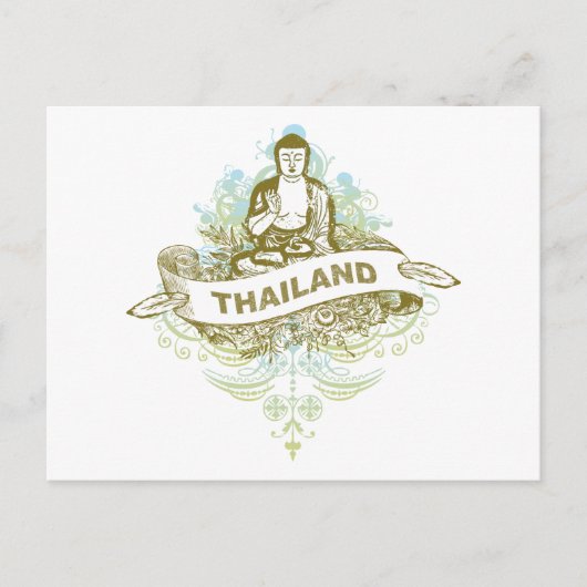 Buddha Thailand Briefkaart (Voorkant)