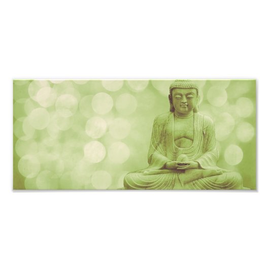 buddha the light (light green) foto afdruk (Voorkant)