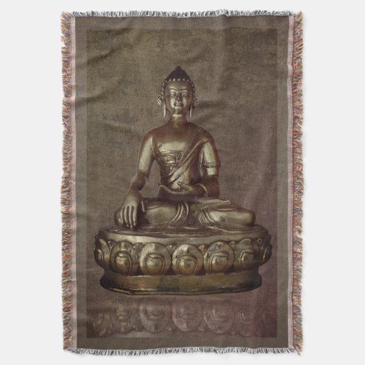 Buddha Throw Blanket Deken (Voorkant Verticaal)