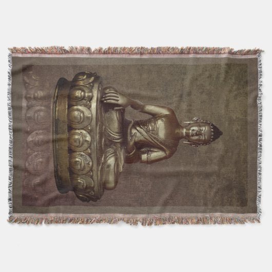 Buddha Throw Blanket Deken (Voorkant)