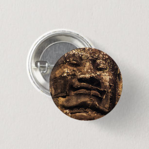 Buddha-totem Angkor Wat Cambodja Badge Ronde Button 3,2 Cm