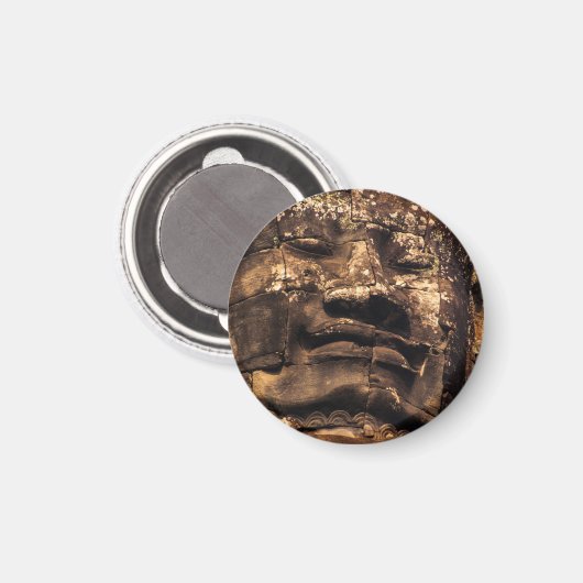 Buddha Totem Angkor Wat Circle Magnet (Voorkant / Achterkant)