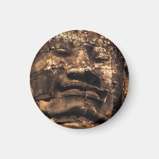 Buddha Totem Angkor Wat Circle Magnet (Voorkant)