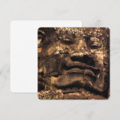 Buddha Totem Angkor Wat Square Card (Voorkant / Achterkant)