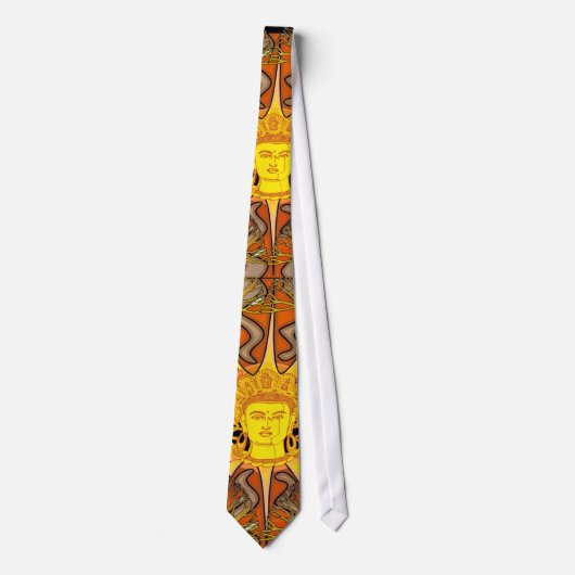 "BUDDHA TREE" NECKTIE STROPDAS (Voorkant)