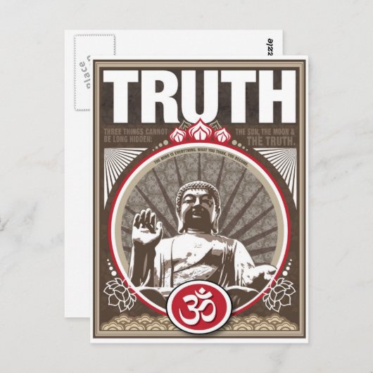 Buddha TRUTH Briefkaart (Voorkant / Achterkant)