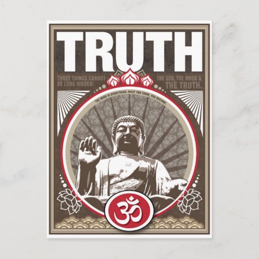 Buddha TRUTH Briefkaart (Voorkant)