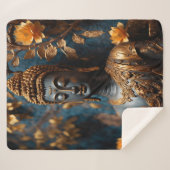 Buddha Ultra Soft Sherpa Blanket Sherpa Deken (Voorkant (horizontaal))