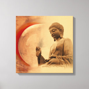 Buddha V Canvas Afdruk