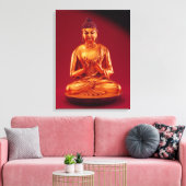 Buddha Vairocana, Tang dynasty Canvas Afdruk (Insitu (Woonkamer))