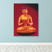 Buddha Vairocana, Tang dynasty Canvas Afdruk (Insitu (Houten vloer))