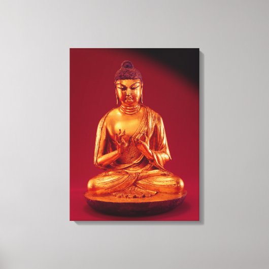 Buddha Vairocana, Tang dynasty Canvas Afdruk (Voorkant)