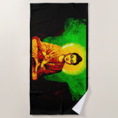 Buddha Verlichtingsstrand Handdoek (Voorkant)
