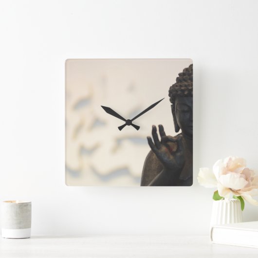 Buddha Vierkante Klok (Huis)