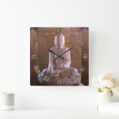Buddha Vierkante Klok (Huis)