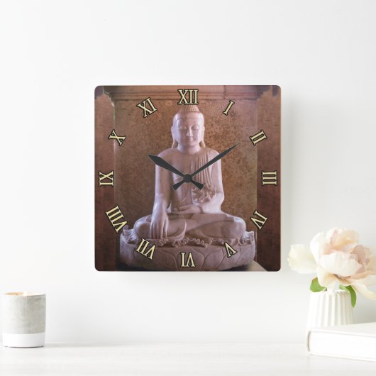 Buddha Vierkante Klok (Huis)