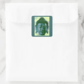 Buddha Vierkante Sticker (Tas)