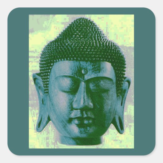 Buddha Vierkante Sticker (Voorkant)