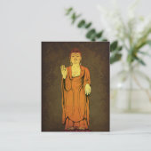 Buddha Vitarka Mudra Briefkaart (Staand voorkant)