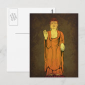 Buddha Vitarka Mudra Briefkaart (Voorkant / Achterkant)