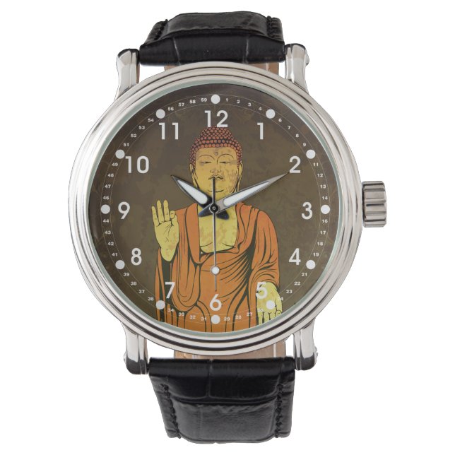 Buddha Vitarka Mudra Horloge (Voorkant)