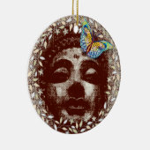 Buddha Vlinderornament Keramisch Ornament (Rechts)