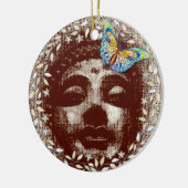 Buddha Vlinderornament Keramisch Ornament (Links)
