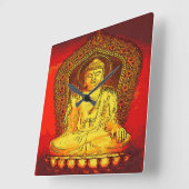 Buddha Wall Clock Vierkante Klok (Hoek)