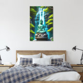 Buddha-waterval Canvas Afdruk (Insitu (Slaapkamer))