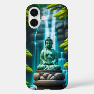 Buddha-waterval iPhone 16 Hoesje
