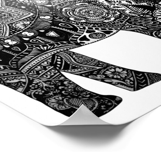 Buddha Wisdom Elephant Poster (Hoek)