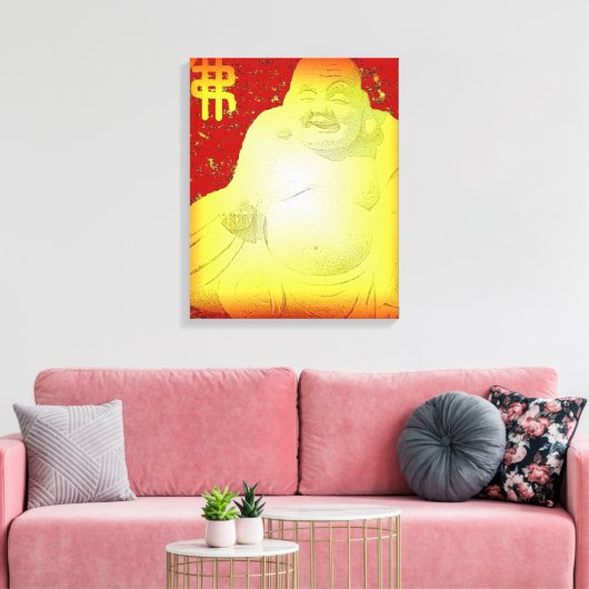 Buddha Wrapped Canvas Afdruk (Insitu (Woonkamer))